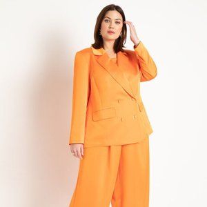 Oversized Satin Blazer